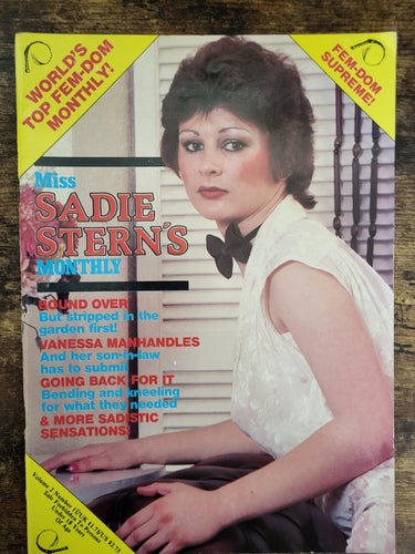 Miss Sadie Stern's Monthly Magazine Vol 2 No 1.. UK Fetish And Bondage Magazine